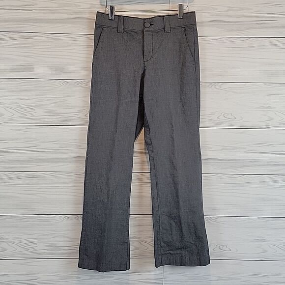 Lee platinum label straight leg trousers in blue grey Women's Size 4 short - Picture 6 of 14